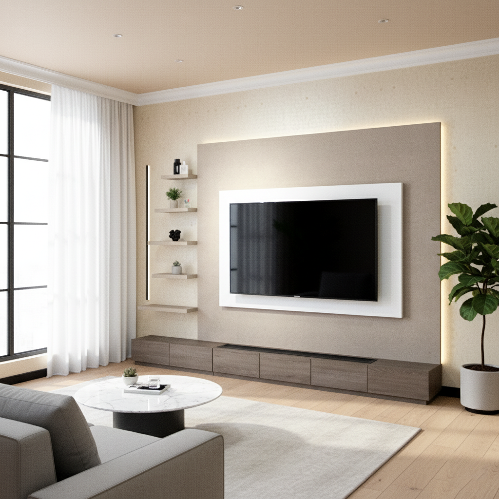 Tv Wall Unit &  Table