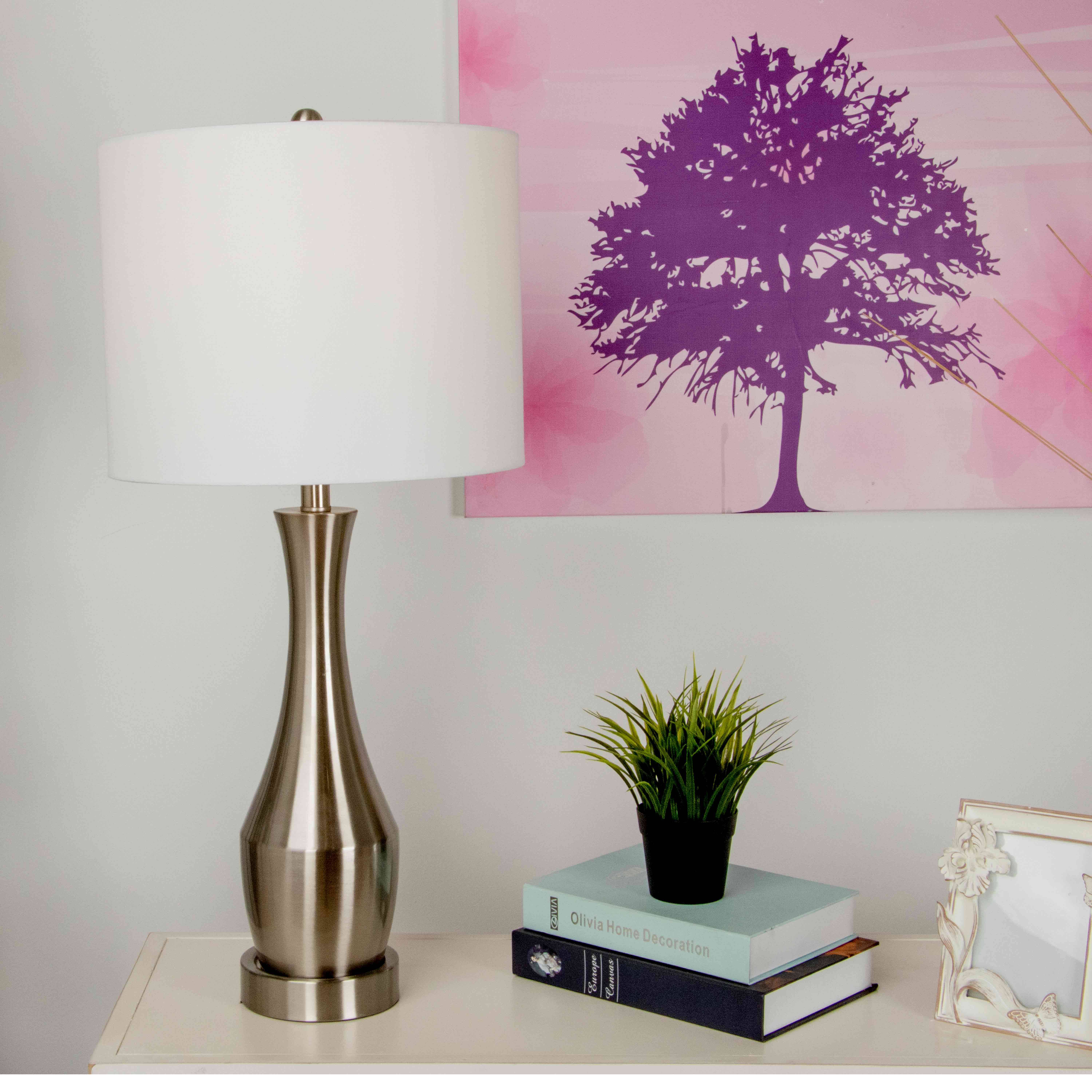 L319731-BRUSHED STEEL TOUCH LAMP