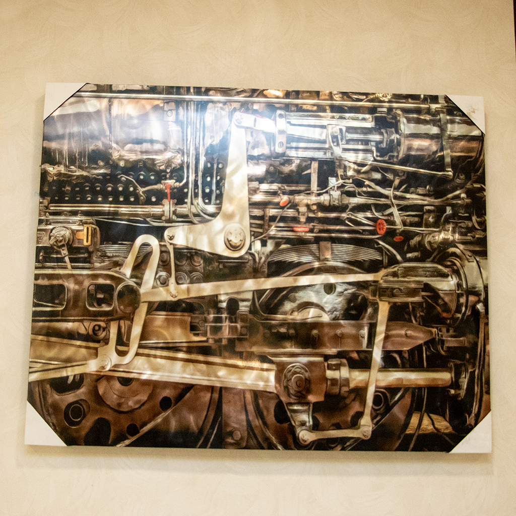 WI42642 RAIN ENGINE PRINT WALL ART