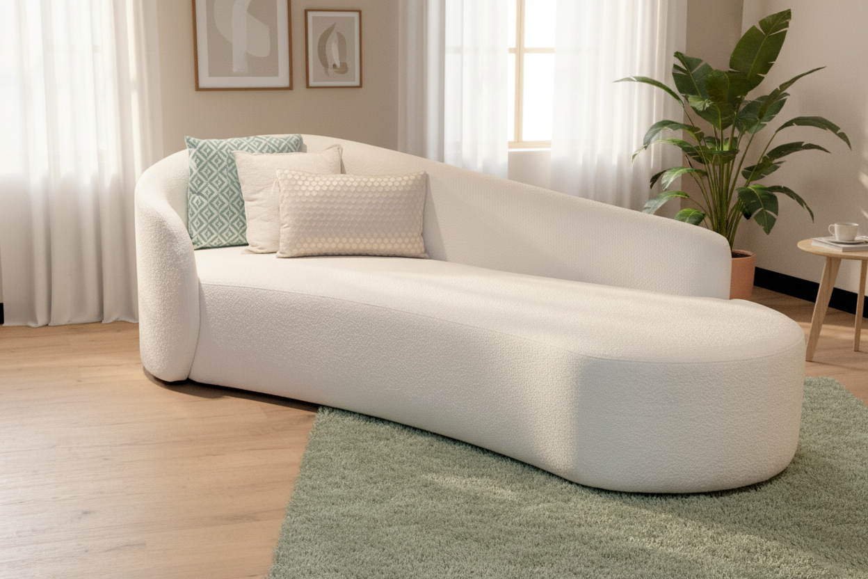 SHARIFCURVED SOFA FAB10023756 230CM LEFT