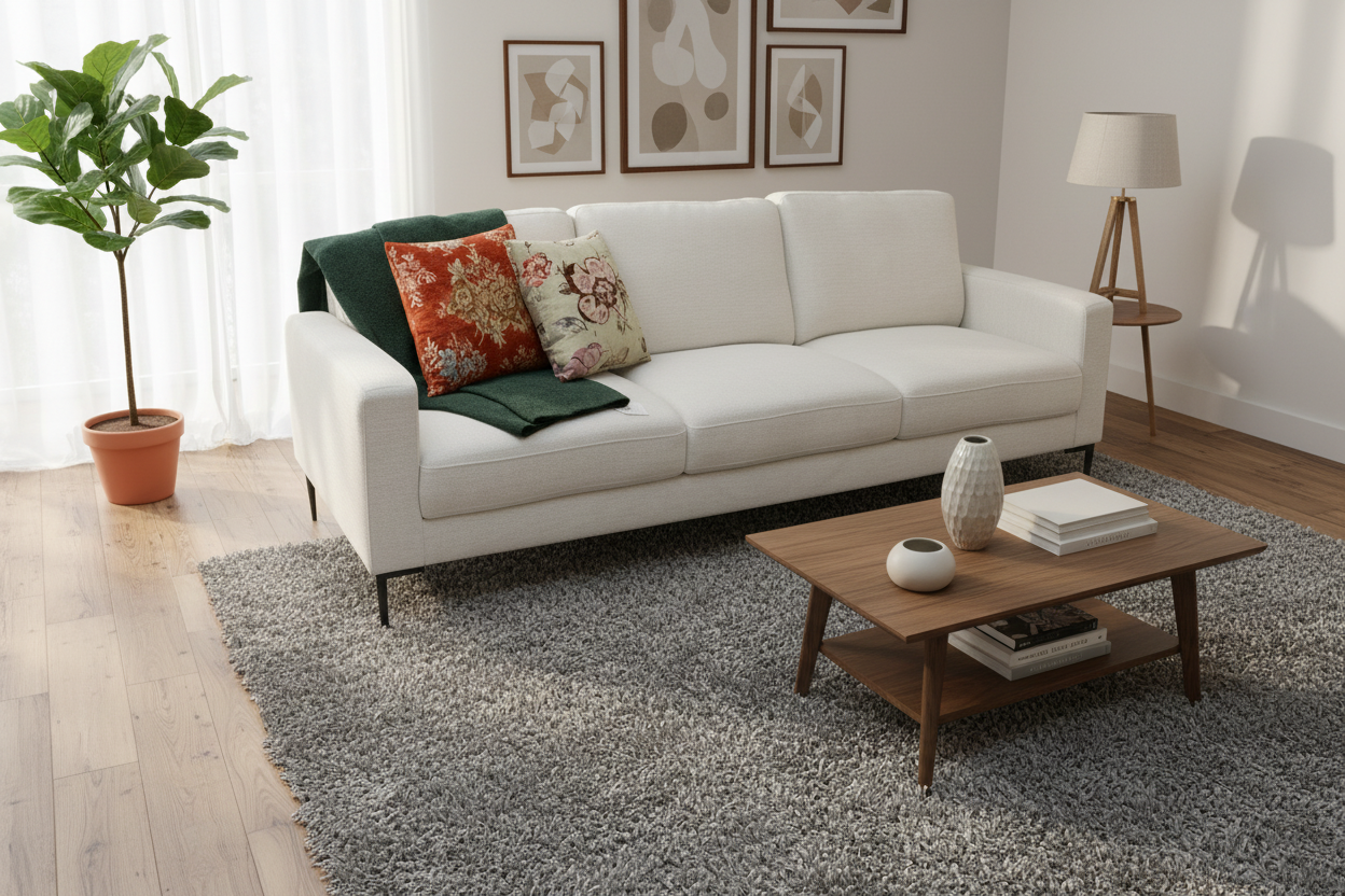 F1220-A THREE SEATER SOFA SD546-01 BEIGE