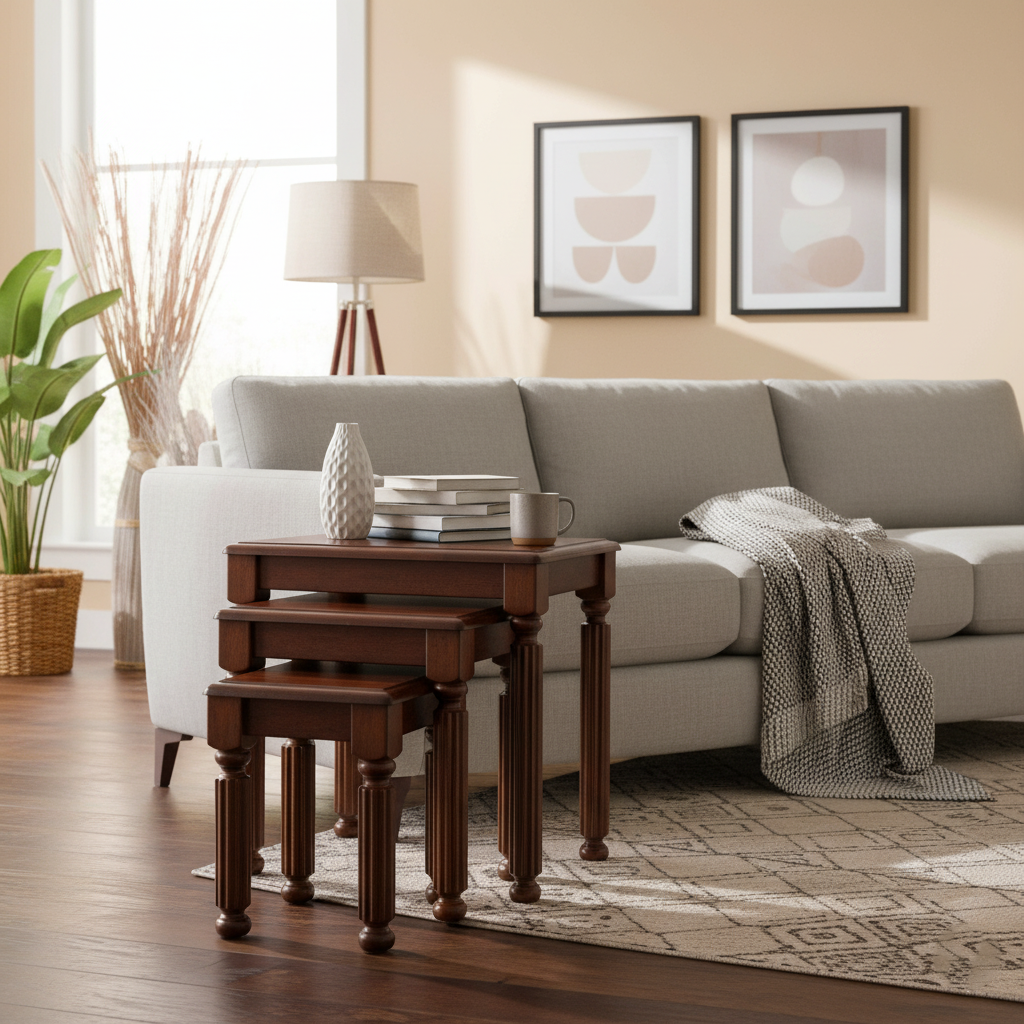 BN3361 NEST TABLE CHERRY 14280B (SET)