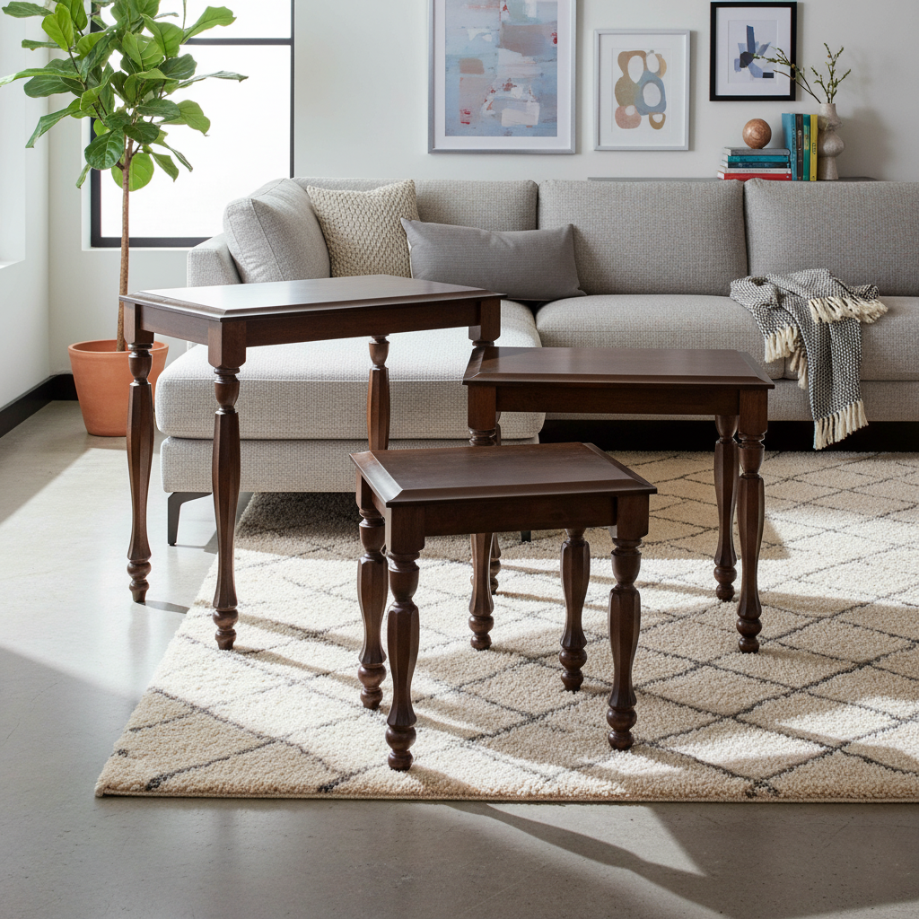 BN3323XL NEST OF TABLE CHERRY-1428 SET