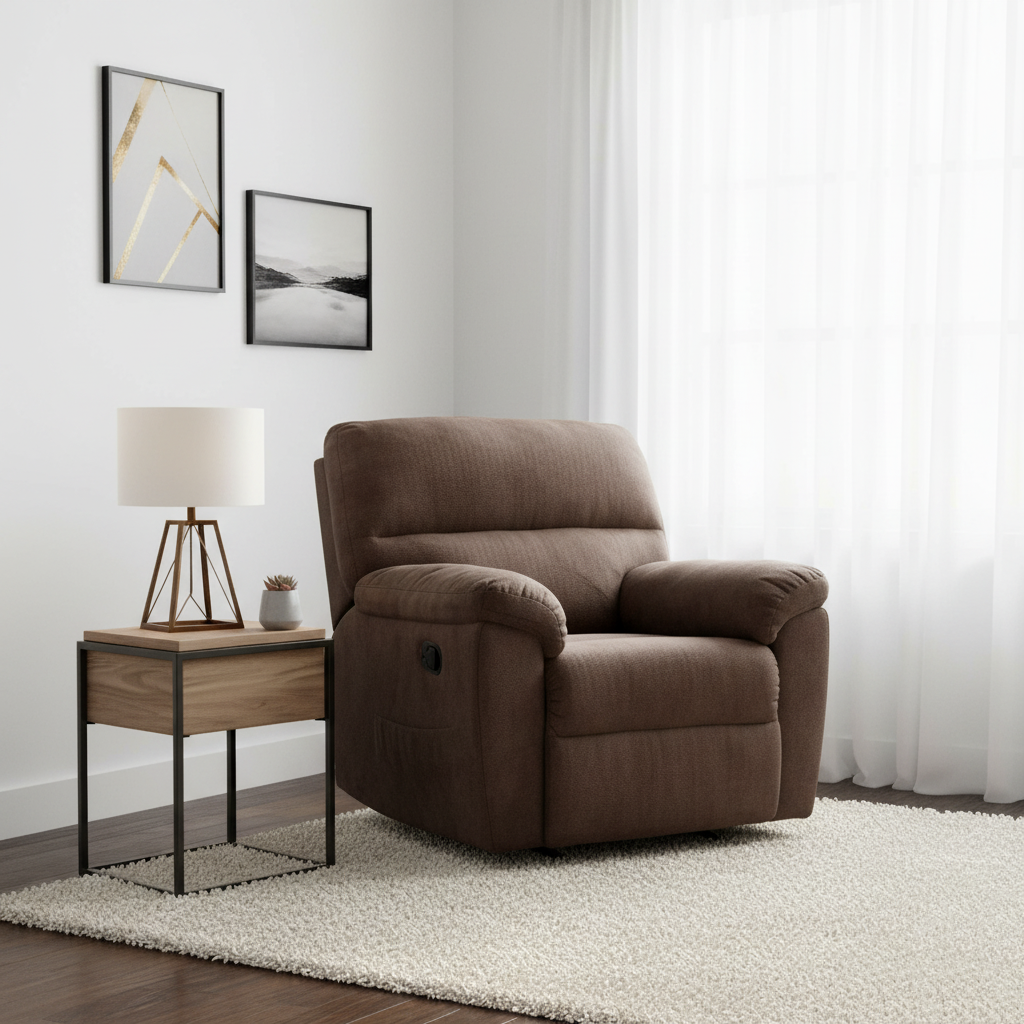 2450 ROCKER RECLINER CHEVRON MINK