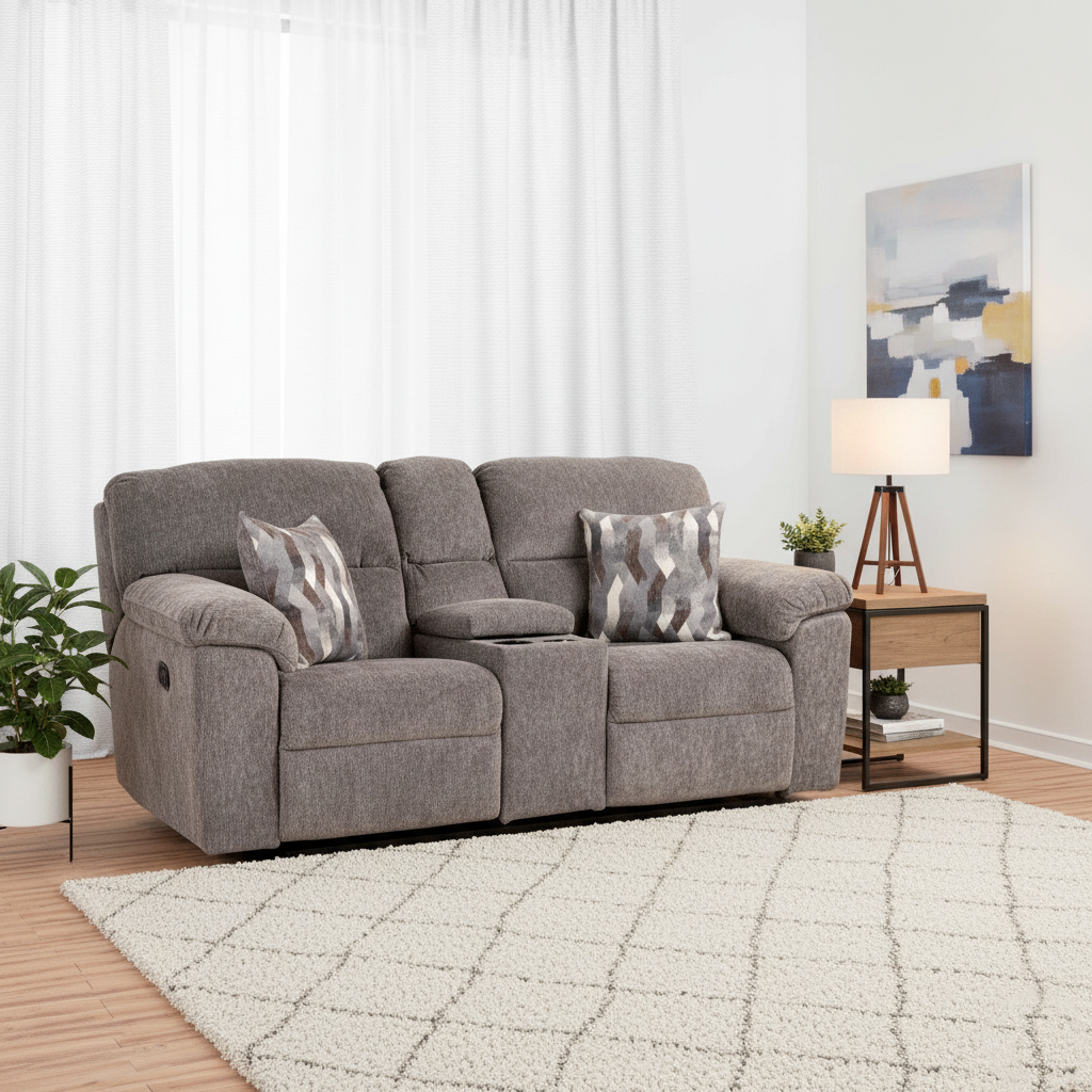 1420 RECLINING LOVESEAT KYNANCE GREY