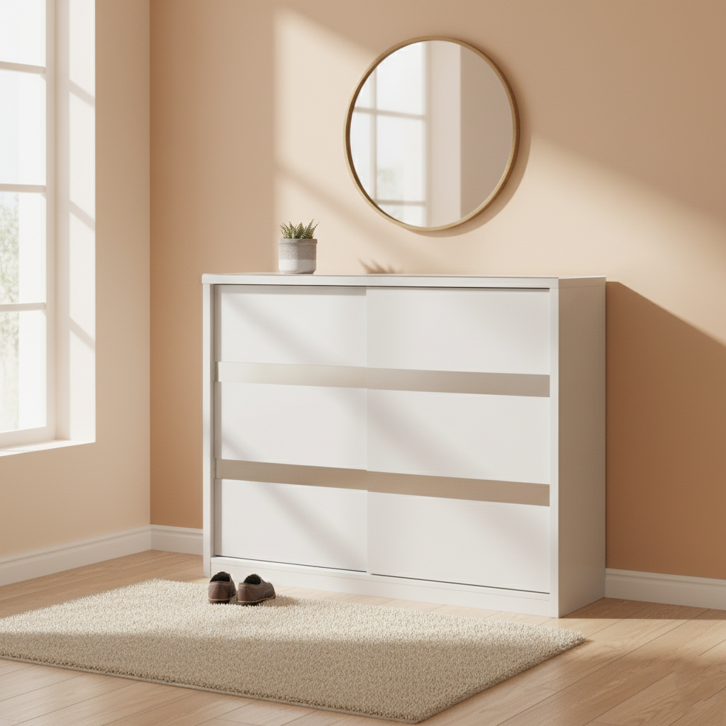 99940A-SCWT SHOE CABINET WHITE