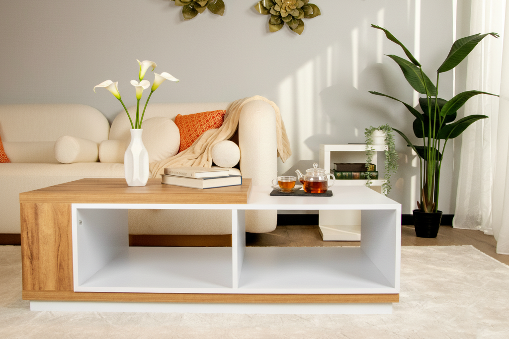 KHASHABI COFFEE TABLE W1400XD800XH450MM
