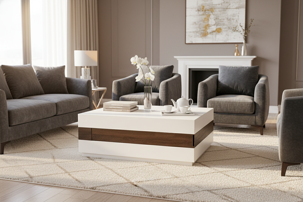 KHASHABI COFFEE TABLE W1250XD600XH450MM