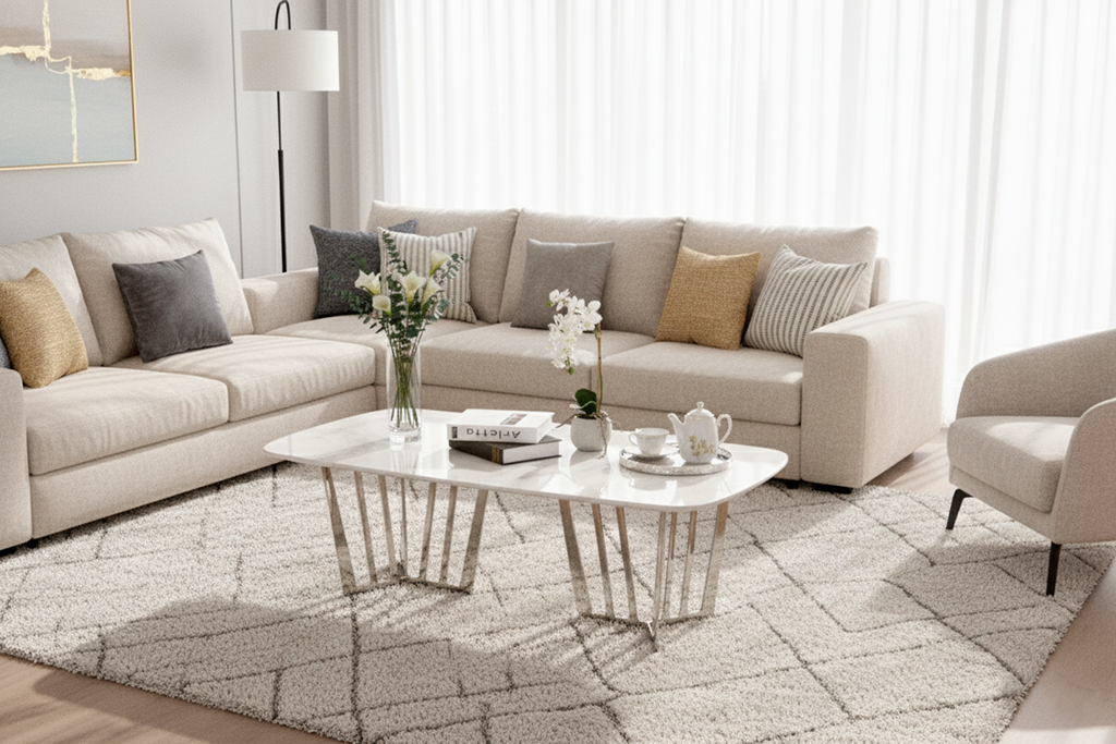 C2506L COFF/TABLE MAR LIGHT 865 IN SILVER