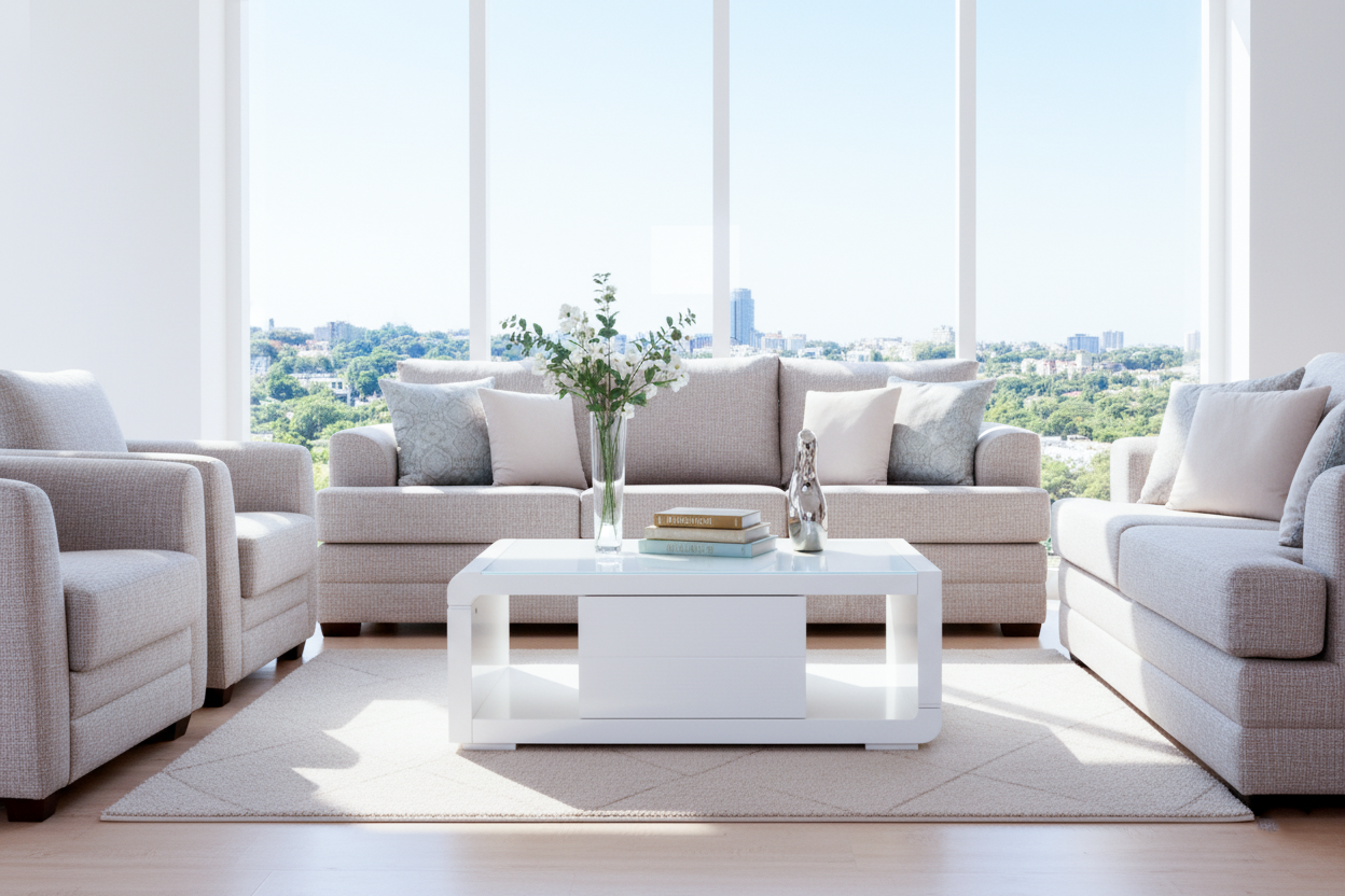 96812CT(WT3) COFFEE TABLE GLOSSY WHITE