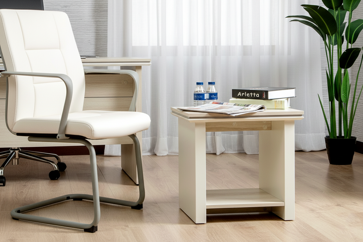 MZF01-0606 COFFEE TABLE NB+WHITE
