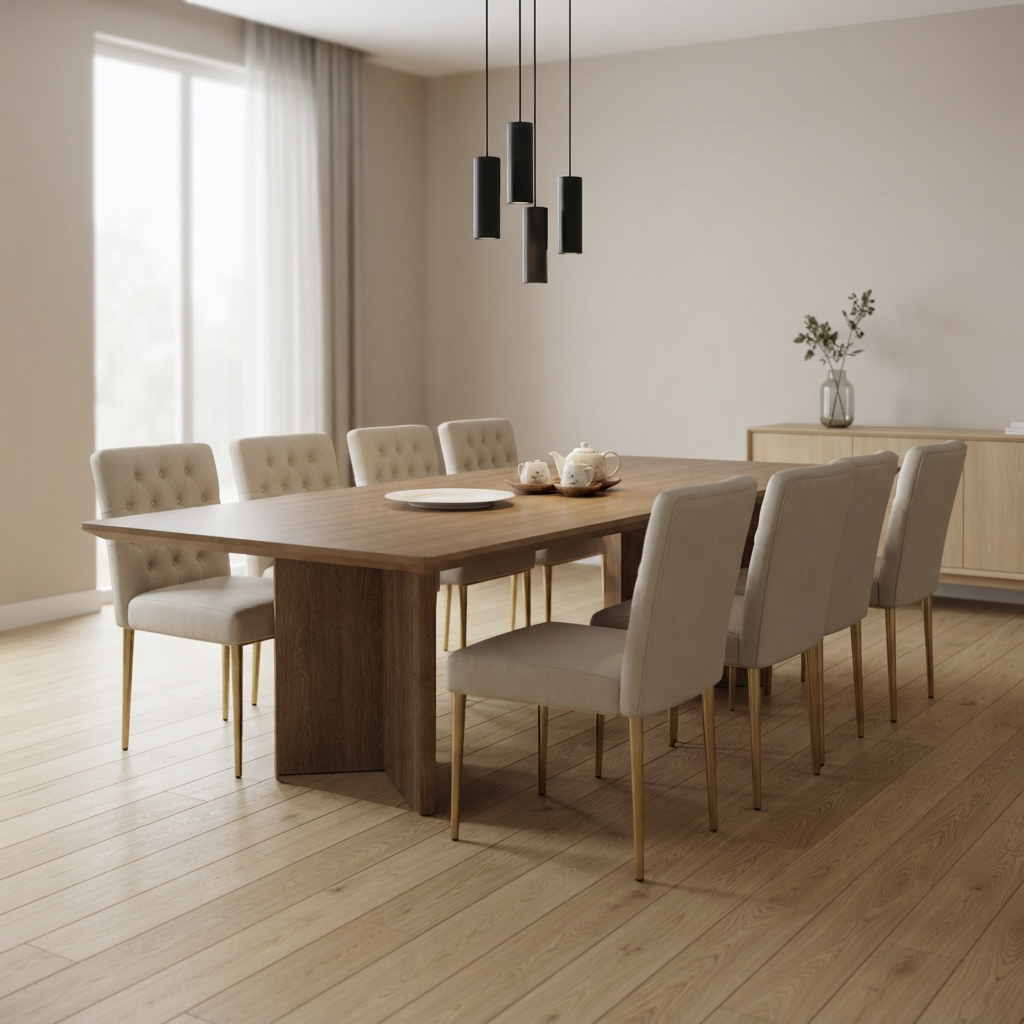 DINING TABLE 2607 AXIS L2600 W1200 H770  LINYI-2268