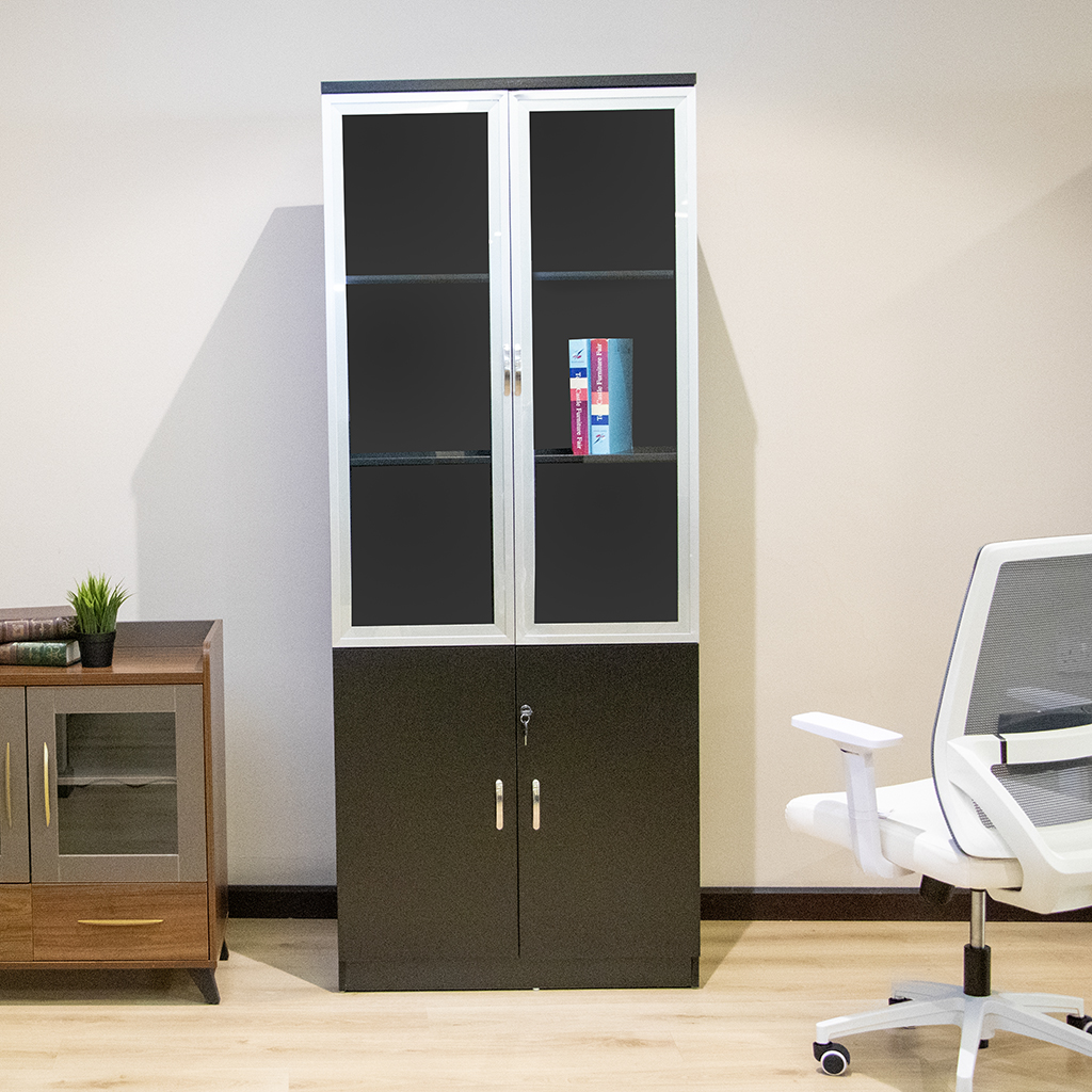 S015 2DOOR FIL CABINET 80X40X200CM BLK