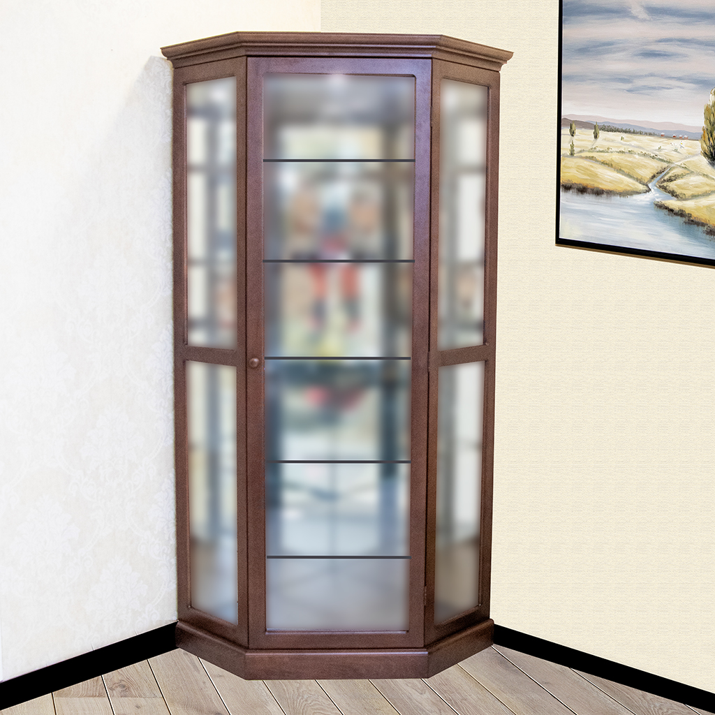 CORNER CURIO 2309 W.800+800  H.2100  WALLNUT