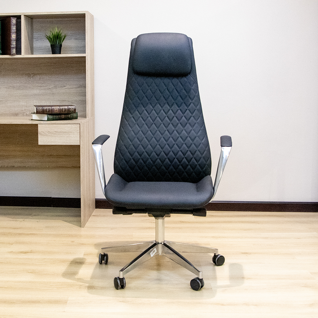 6989A HIGH BACK CHAIR BLACK - DL001-38 PU