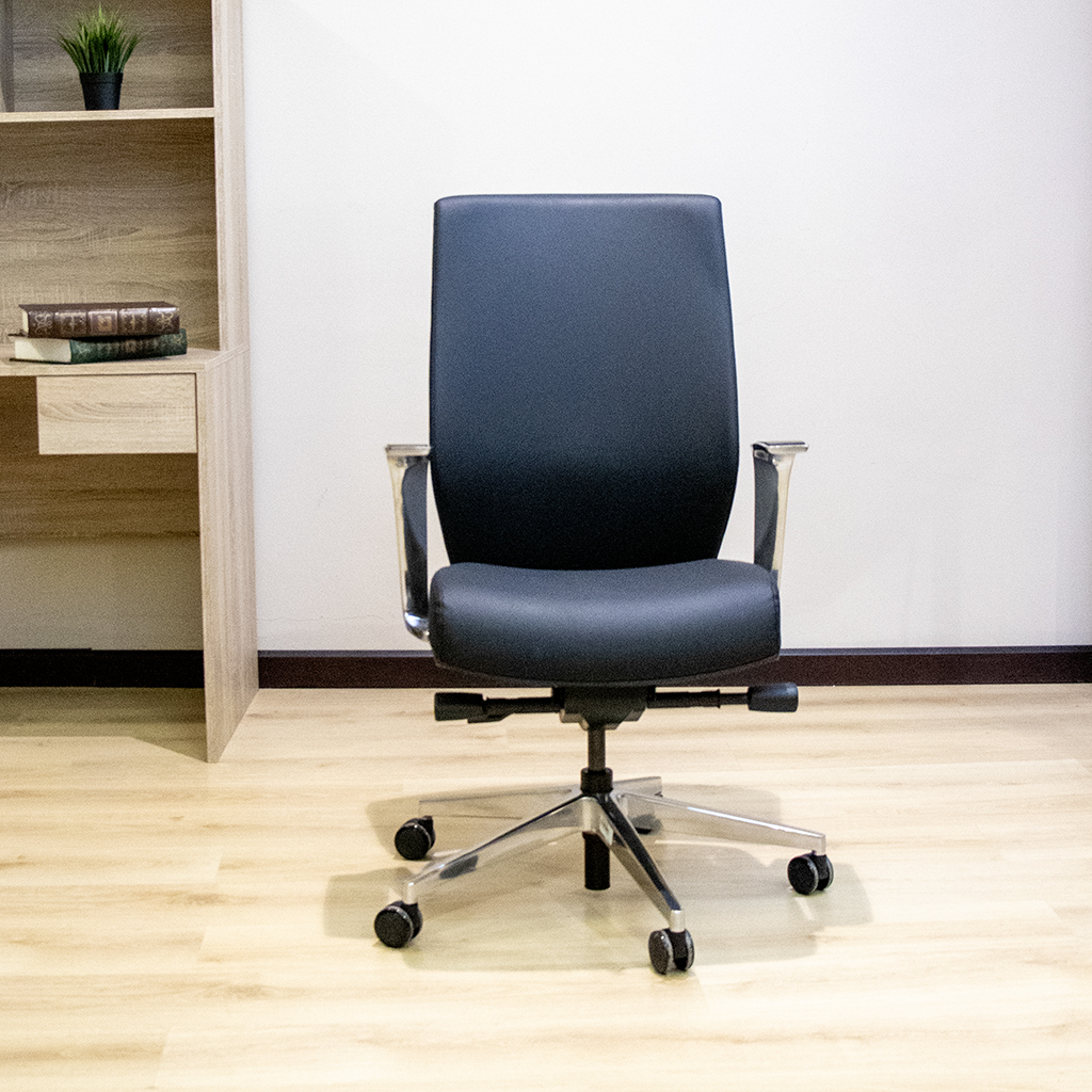 TDF-01ASMP OFFICE CHAIR  COLOUR  BLACK PVC