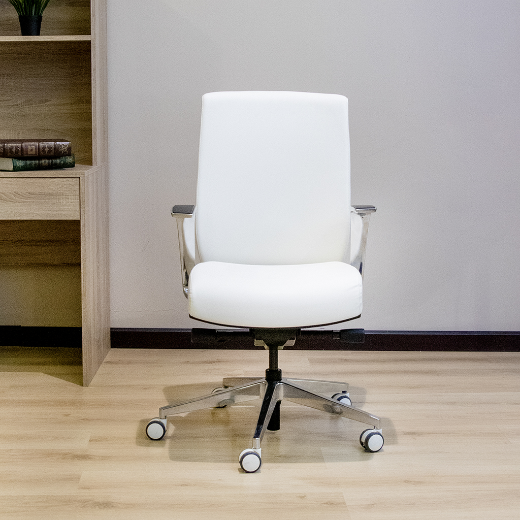 TDF-01ASMP OFFICE CHAIR  COLOUR  WHITE PU