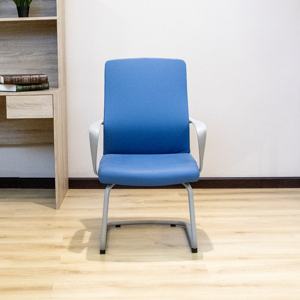 Z-D2205 V-CHAIR DL001-48 BLUE PU G/FRAME