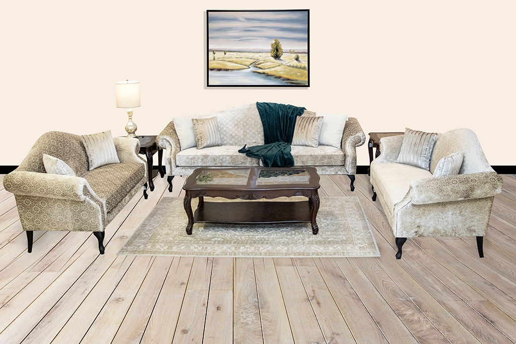 M#KASHMIR FAB RMF00356 (3 + 2+ 2 SEATER SET)