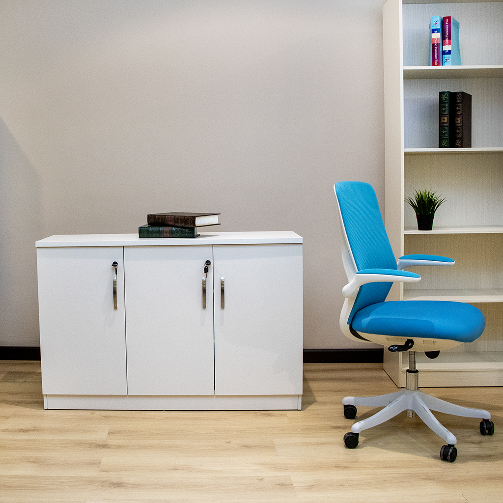 S20 SHORT CABINET 120X40X80H WHITE