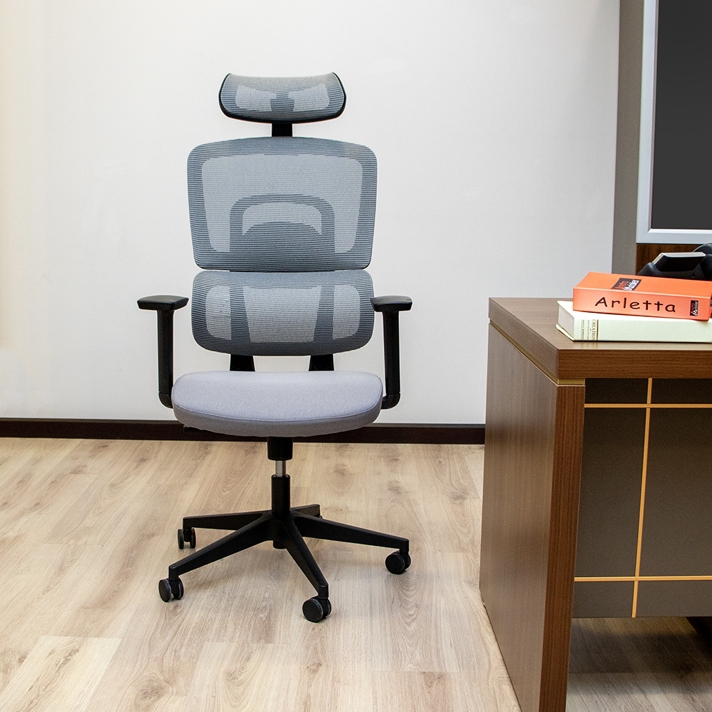 GARY-H HIGHBACK OFFICE CHAIR  GRAY