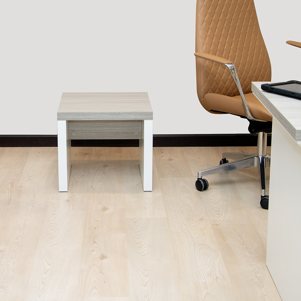 TF0606 COFFEE TABLE TEAK 22+WHITE