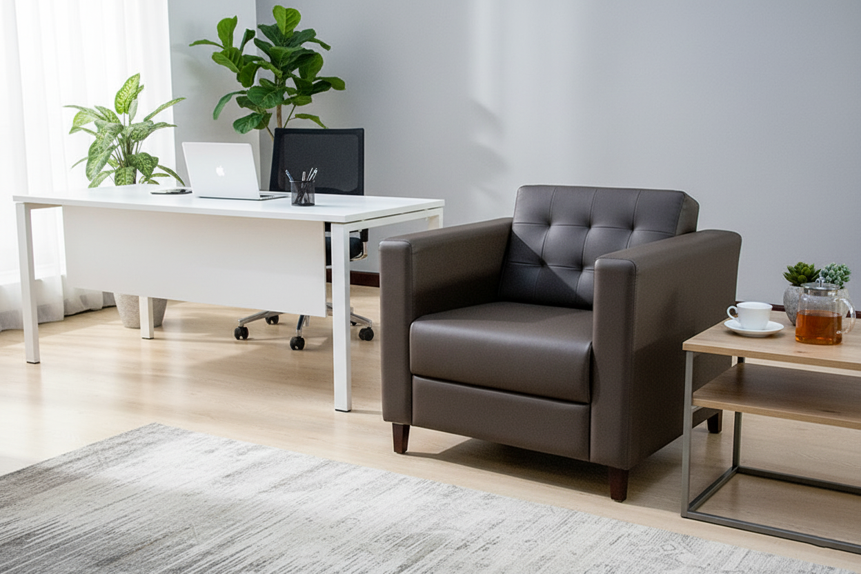 1 SEATER SOFA M# FLEMINGO WITH FAB-RMF02806