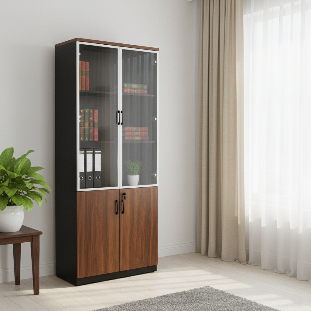 MC18218-1 2 DOOR BOOK CABINET C39+C40