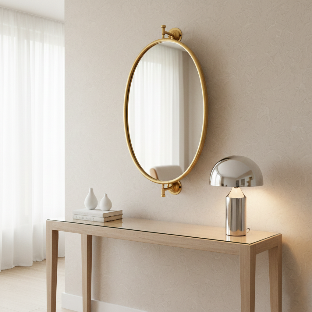 39730 MTL WD EALL MIRROR 15"W 29"H