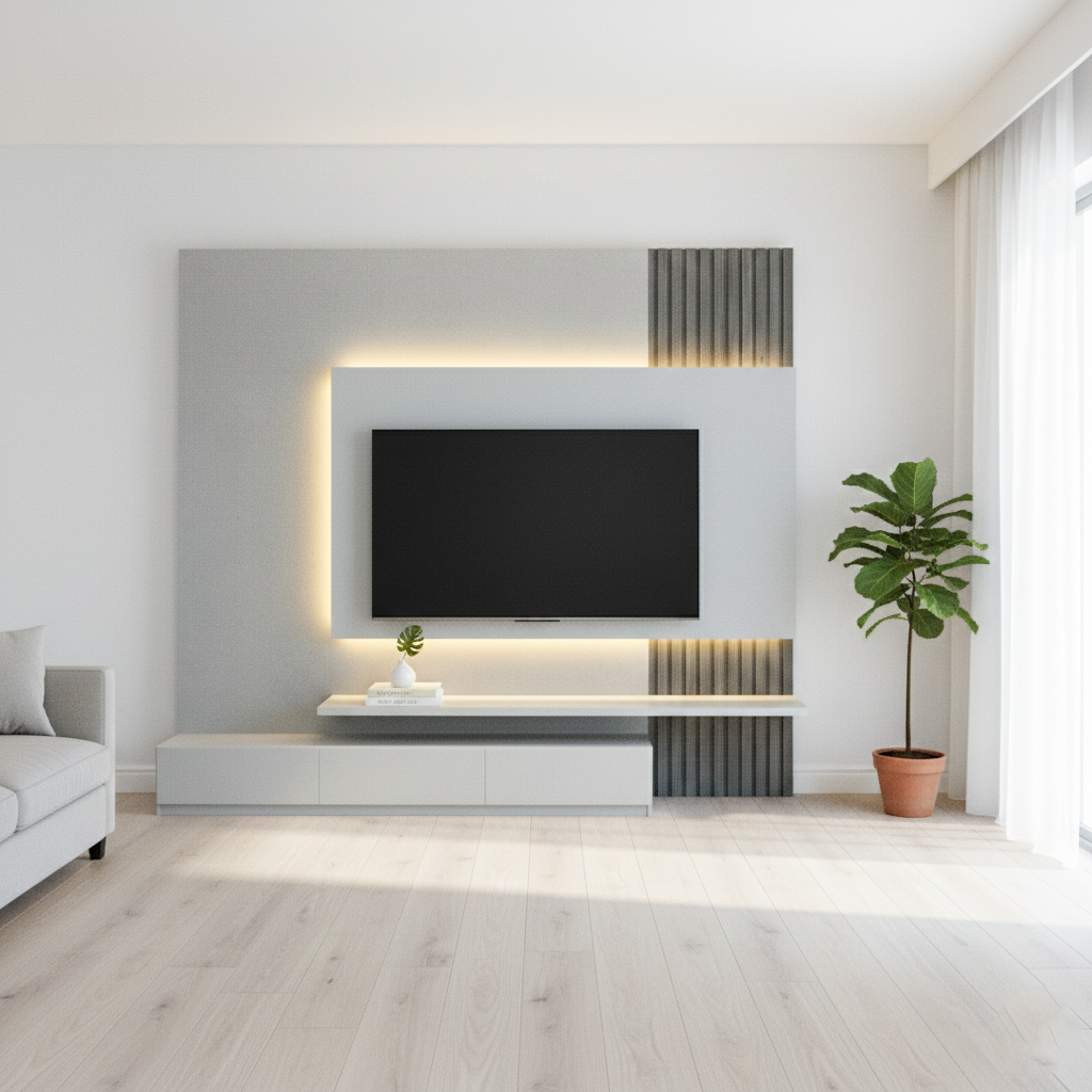 TV UNIT ROMA 2601  W2800XH2400XD450 MM DR-WT607+DR SC905+GRAVITY NIEBLA