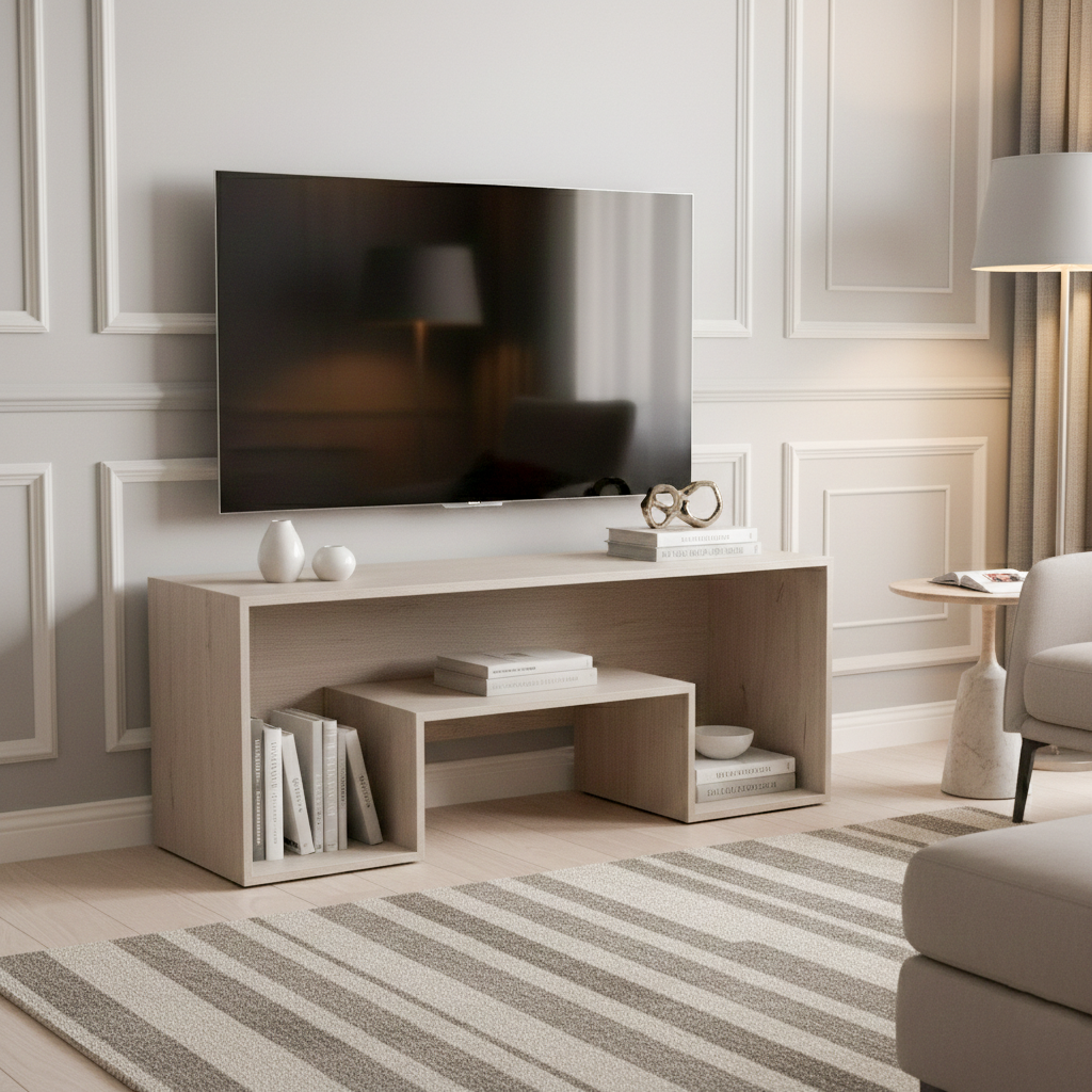 TV STAND 2302 W1200XH600XD400 MM ROBLE CREBA